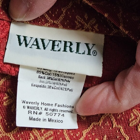 Waverly Carriage House Pillow Shams Standard Floral Rose Cottage Farmhouse 2pc - Picture 2 of 5